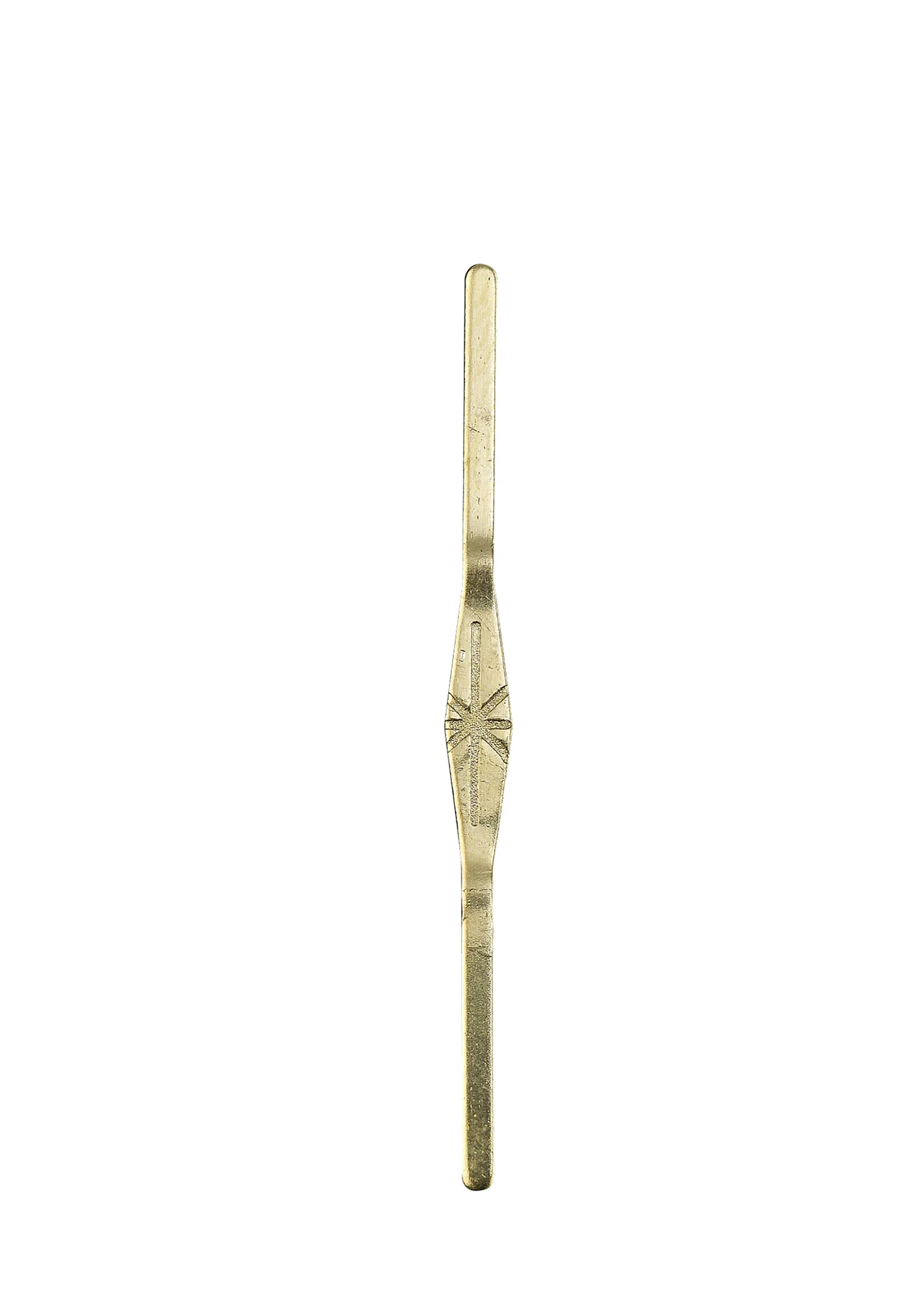 Single Star Straight Link 12X12 Gold C90048  Diyas Crystal Link